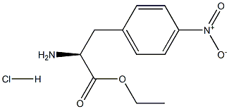 3-(4-nitro-phenyl)-L-alanine ethylester hydrochloride Struktur