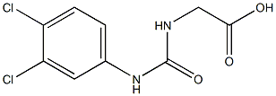 ({[(3,4-dichlorophenyl)amino]carbonyl}amino)acetic acid Struktur