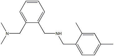 ({2-[(dimethylamino)methyl]phenyl}methyl)[(2,4-dimethylphenyl)methyl]amine Struktur