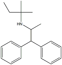 (1,1-diphenylpropan-2-yl)(2-methylbutan-2-yl)amine Struktur