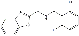 (1,3-benzothiazol-2-ylmethyl)[(2-chloro-6-fluorophenyl)methyl]amine Struktur