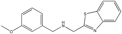 (1,3-benzothiazol-2-ylmethyl)[(3-methoxyphenyl)methyl]amine Struktur