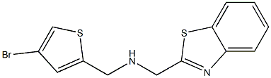 (1,3-benzothiazol-2-ylmethyl)[(4-bromothiophen-2-yl)methyl]amine Struktur