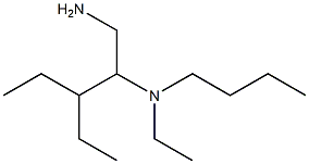 (1-amino-3-ethylpentan-2-yl)(butyl)ethylamine Struktur