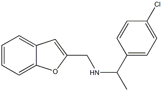 (1-benzofuran-2-ylmethyl)[1-(4-chlorophenyl)ethyl]amine Struktur