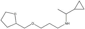 (1-cyclopropylethyl)[3-(oxolan-2-ylmethoxy)propyl]amine Struktur