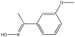 (1E)-1-(3-methoxyphenyl)ethanone oxime Struktur