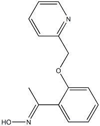 (1E)-1-[2-(pyridin-2-ylmethoxy)phenyl]ethanone oxime Struktur