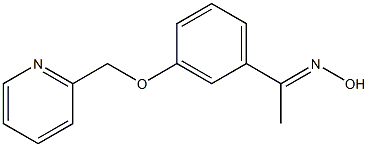 (1E)-1-[3-(pyridin-2-ylmethoxy)phenyl]ethanone oxime Struktur