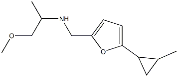 (1-methoxypropan-2-yl)({[5-(2-methylcyclopropyl)furan-2-yl]methyl})amine Struktur