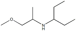 (1-methoxypropan-2-yl)(pentan-3-yl)amine Struktur