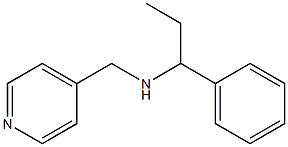 (1-phenylpropyl)(pyridin-4-ylmethyl)amine Struktur