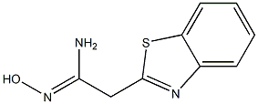 (1Z)-2-(1,3-benzothiazol-2-yl)-N'-hydroxyethanimidamide Struktur