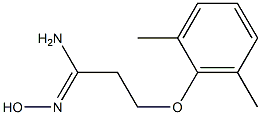 (1Z)-3-(2,6-dimethylphenoxy)-N'-hydroxypropanimidamide Struktur