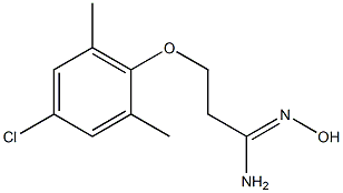 (1Z)-3-(4-chloro-2,6-dimethylphenoxy)-N'-hydroxypropanimidamide Struktur