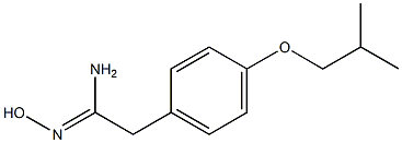 (1Z)-N'-hydroxy-2-(4-isobutoxyphenyl)ethanimidamide Struktur