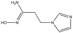 (1Z)-N'-hydroxy-3-(1H-imidazol-1-yl)propanimidamide Struktur