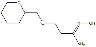 (1Z)-N'-hydroxy-3-(tetrahydro-2H-pyran-2-ylmethoxy)propanimidamide Struktur