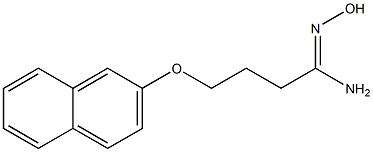 (1Z)-N'-hydroxy-4-(2-naphthyloxy)butanimidamide Struktur