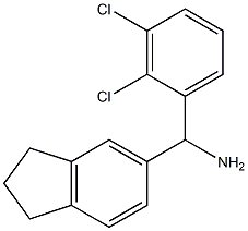 (2,3-dichlorophenyl)(2,3-dihydro-1H-inden-5-yl)methanamine Struktur