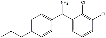 (2,3-dichlorophenyl)(4-propylphenyl)methanamine Struktur