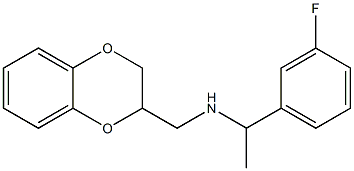 (2,3-dihydro-1,4-benzodioxin-2-ylmethyl)[1-(3-fluorophenyl)ethyl]amine Struktur