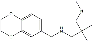 (2,3-dihydro-1,4-benzodioxin-6-ylmethyl)({2-[(dimethylamino)methyl]-2-methylpropyl})amine Struktur