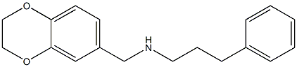 (2,3-dihydro-1,4-benzodioxin-6-ylmethyl)(3-phenylpropyl)amine Struktur