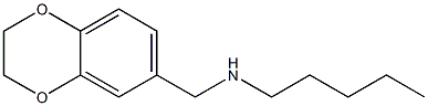 (2,3-dihydro-1,4-benzodioxin-6-ylmethyl)(pentyl)amine Struktur