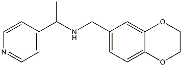 (2,3-dihydro-1,4-benzodioxin-6-ylmethyl)[1-(pyridin-4-yl)ethyl]amine Struktur