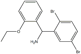 (2,5-dibromophenyl)(2-ethoxyphenyl)methanamine Struktur