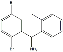 (2,5-dibromophenyl)(2-methylphenyl)methanamine Struktur