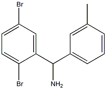 (2,5-dibromophenyl)(3-methylphenyl)methanamine Struktur