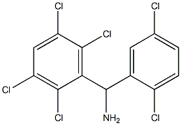 (2,5-dichlorophenyl)(2,3,5,6-tetrachlorophenyl)methanamine Struktur