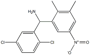 (2,5-dichlorophenyl)(2,3-dimethyl-5-nitrophenyl)methanamine Struktur