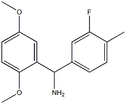 (2,5-dimethoxyphenyl)(3-fluoro-4-methylphenyl)methanamine Struktur