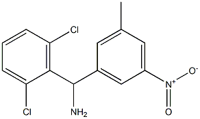 (2,6-dichlorophenyl)(3-methyl-5-nitrophenyl)methanamine Struktur