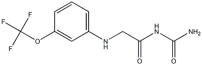 (2-{[3-(trifluoromethoxy)phenyl]amino}acetyl)urea Struktur