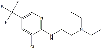 (2-{[3-chloro-5-(trifluoromethyl)pyridin-2-yl]amino}ethyl)diethylamine Struktur