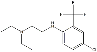 (2-{[4-chloro-2-(trifluoromethyl)phenyl]amino}ethyl)diethylamine Struktur