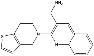 (2-{4H,5H,6H,7H-thieno[3,2-c]pyridin-5-yl}quinolin-3-yl)methanamine Struktur