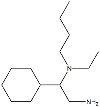 (2-amino-1-cyclohexylethyl)(butyl)ethylamine Struktur