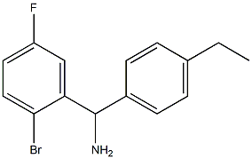 (2-bromo-5-fluorophenyl)(4-ethylphenyl)methanamine Struktur