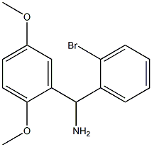 (2-bromophenyl)(2,5-dimethoxyphenyl)methanamine Struktur