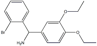 (2-bromophenyl)(3,4-diethoxyphenyl)methanamine Struktur