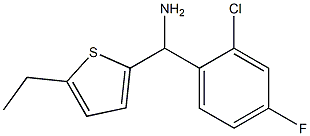 (2-chloro-4-fluorophenyl)(5-ethylthiophen-2-yl)methanamine Struktur