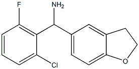 (2-chloro-6-fluorophenyl)(2,3-dihydro-1-benzofuran-5-yl)methanamine Struktur