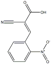 (2E)-2-cyano-3-(2-nitrophenyl)acrylic acid Struktur