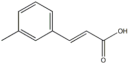 (2E)-3-(3-methylphenyl)prop-2-enoic acid Struktur