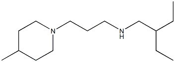 (2-ethylbutyl)[3-(4-methylpiperidin-1-yl)propyl]amine Struktur